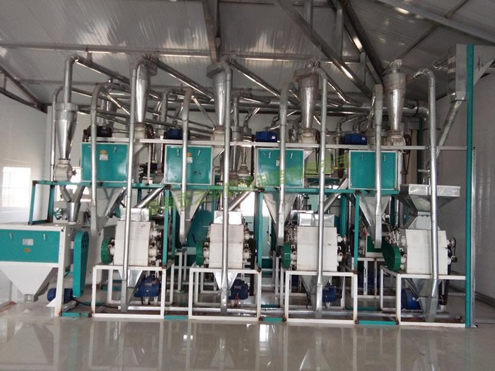 內蒙杭錦旗40噸面粉設備投入生產